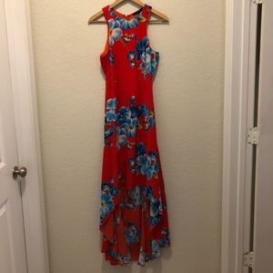 GUESS Floral High Low Dress